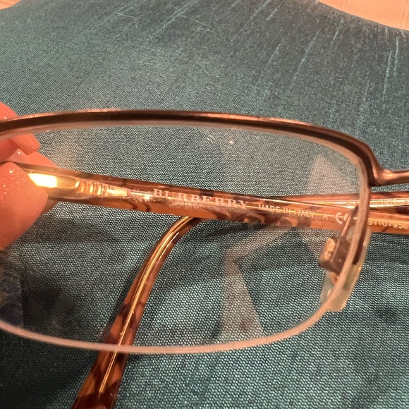 Burberry Gold Brown Classic Wire Frame Reading Glasses - Picture 8 of 14